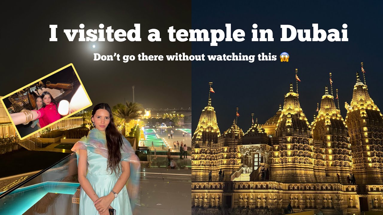 Exploring the Only Hindu Temple in Abu Dhabi | A Peaceful Day in UAE 🇦🇪✨