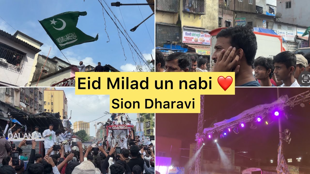 Eid e Milad un nabi 2025 || DHARAVI Biggest Juloos in Mumbai | Jashn-e-Eid Milad Celebration 2025