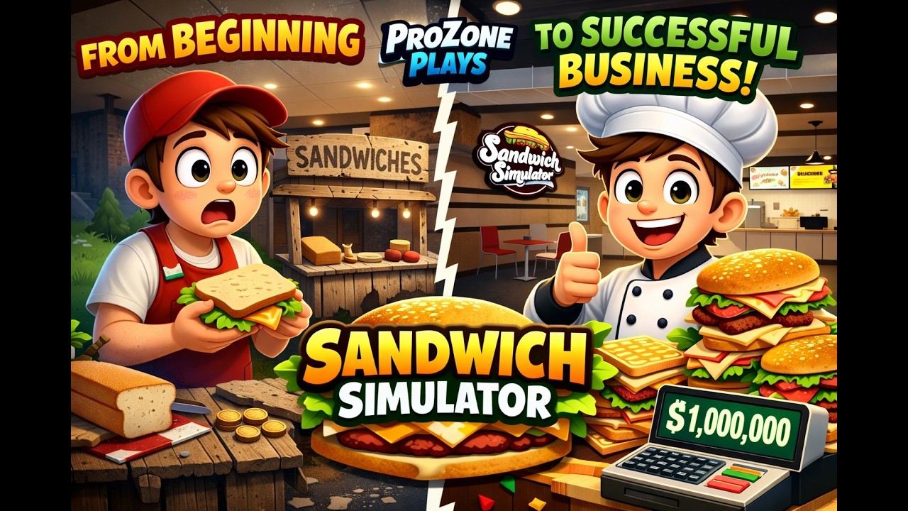 Watch Sandwich Simulator PC Gameplay – Day 1 on ProZone Plays! 🥪🔥