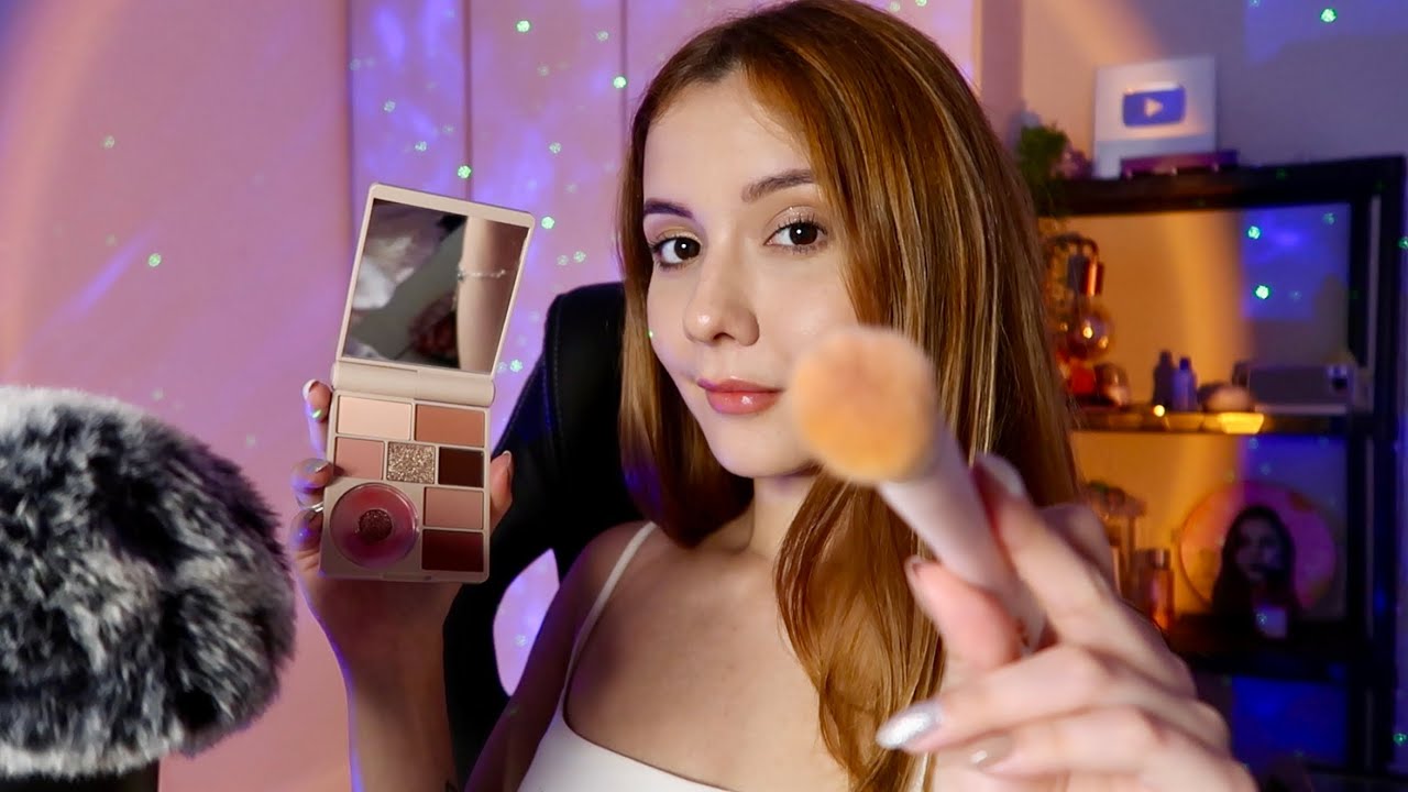 ASMR- TE FAZENDO A MAKE MAIS RELAXANTE DA VIDA