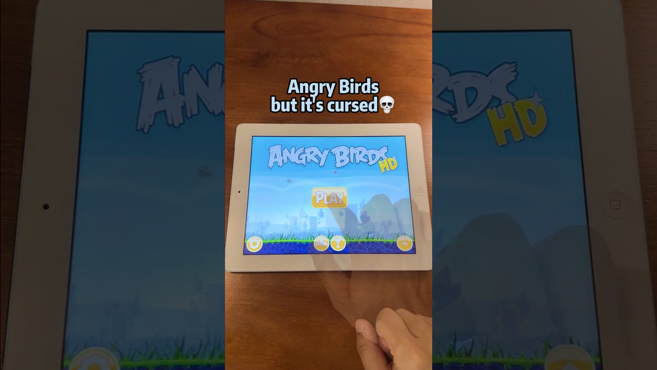 Classic Angry Birds but it's Cursed...💀 #iPad #ios6 #angrybirds