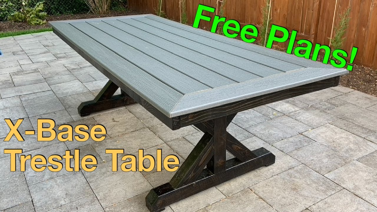 Building a Farmhouse Outdoor Table w/ Trex Top
