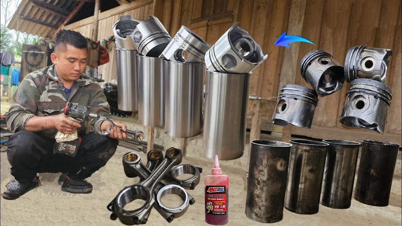Heavy-Duty Truck Breakdown | Engine Rescue & Piston Kit Replacement With Fellow Mechanic