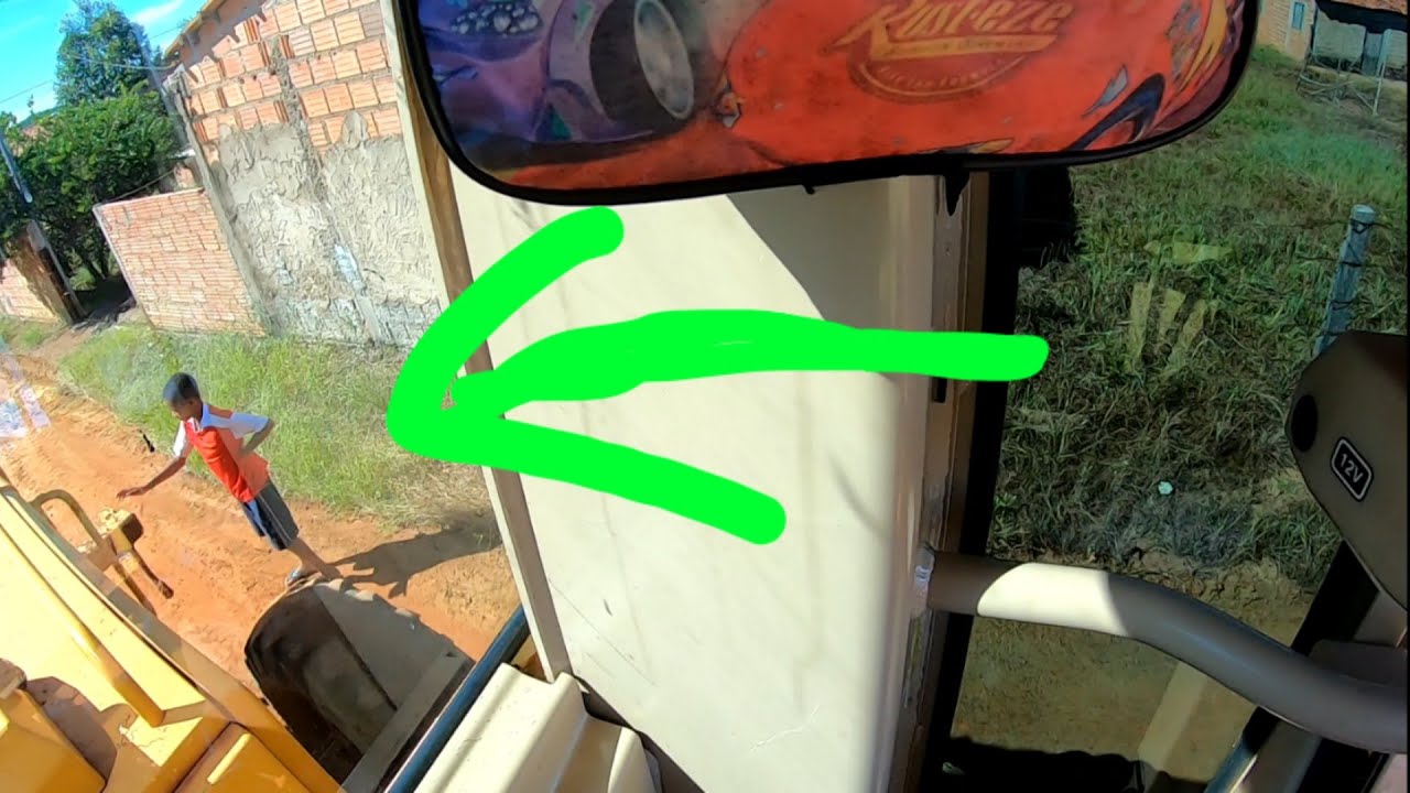 SUSTO COM A CRIANÇA! 😱 Motoniveladora patrola caterpillar 120K/Grader niveleuse motoconformadora