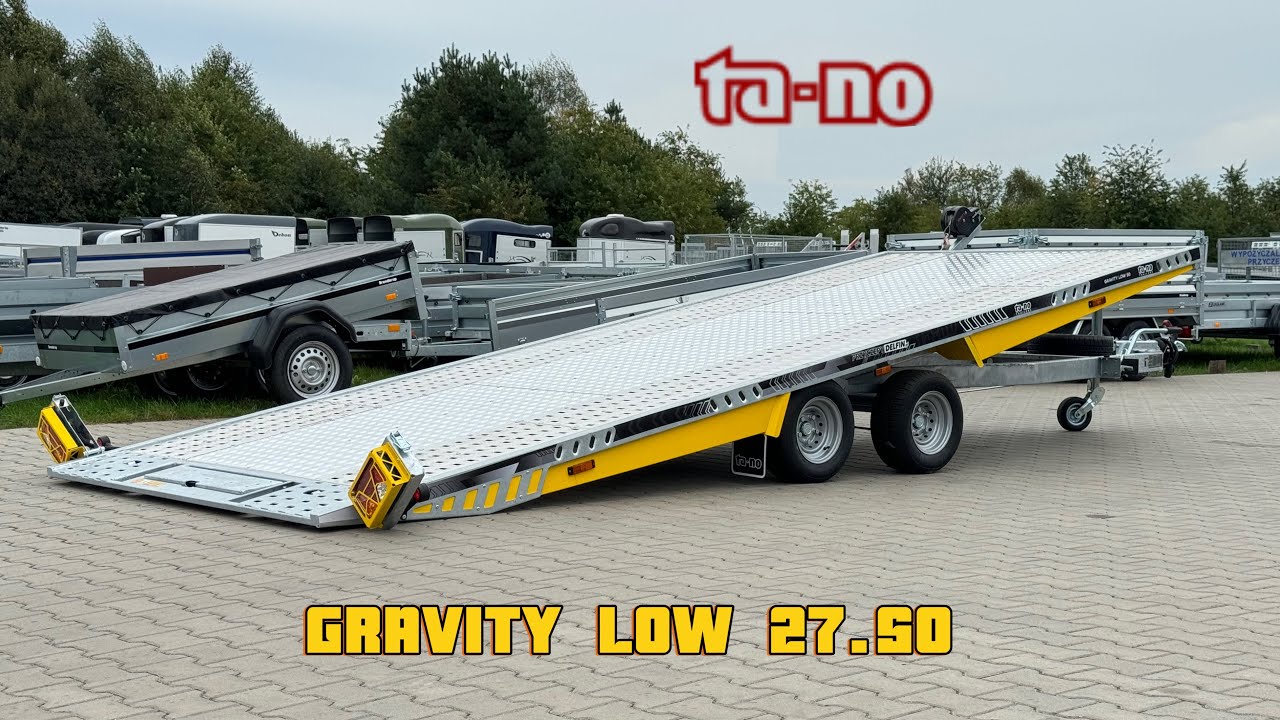 Ta-No Gravity Low 27.50 - laweta uchylna | 500 x 200 cm / DMC 2700kg / 2 x 1350kg | Przyczepy Delfin
