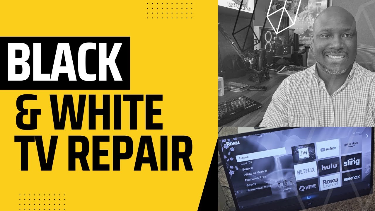 Vizio 3d Black and White Tv Repair
