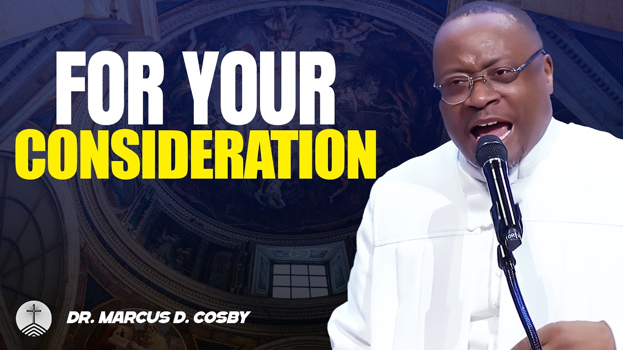 Dr. Marcus D. Cosby ✝️ For Your Consideration – Think Twice Before You Dismiss This