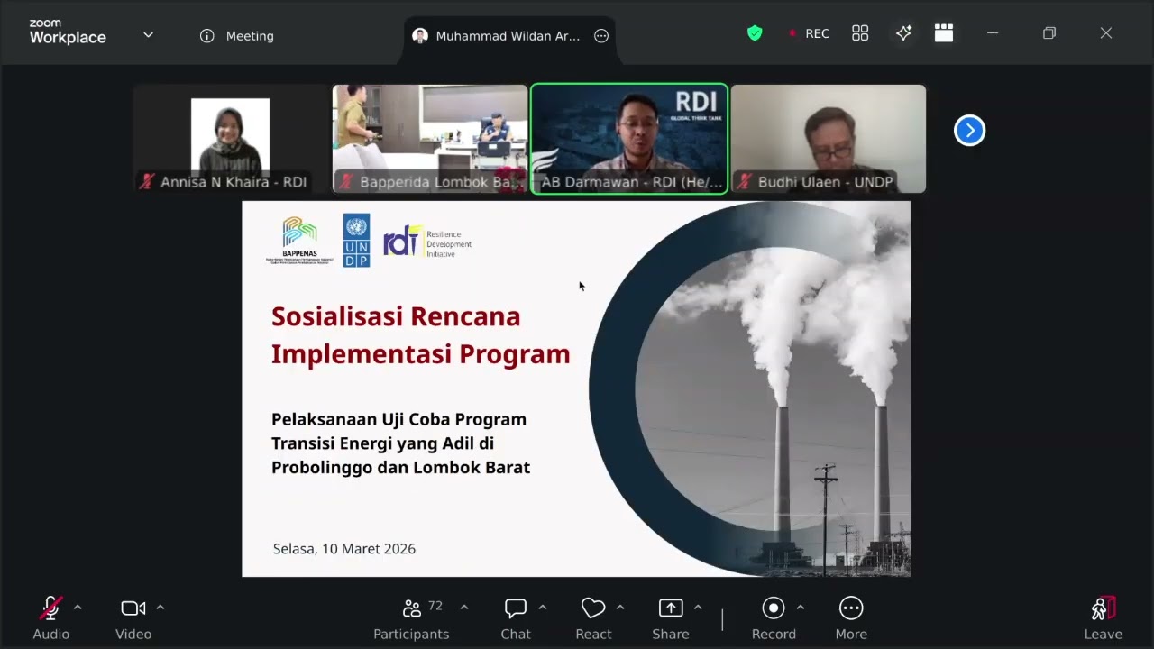 SOSIALISASI TRANSISI ENERGI UNTUK PROBOLINGGO DAN LOMBOK BARAT, MENUJU KEMANDIRIAN EKONOMI