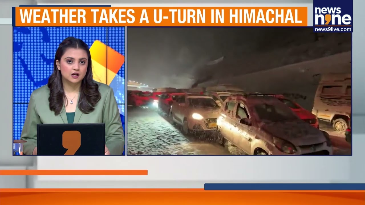 Rain, Snowfall Hit Himachal Pradesh As Tourists Stranded Near Atal Tunnel In Rohtang | News9