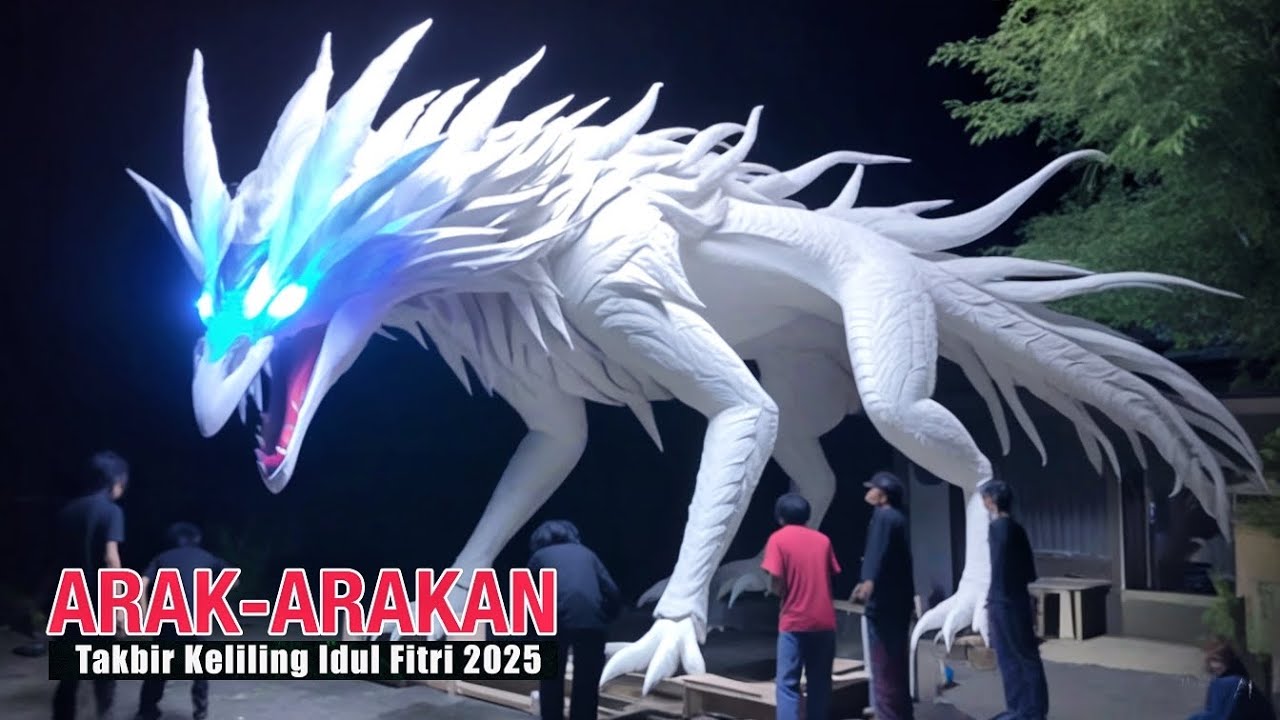 AWAS.. !! Kyubi Ngamuk.. Pembuatan Arak-arakan Takbir Keliling 2025