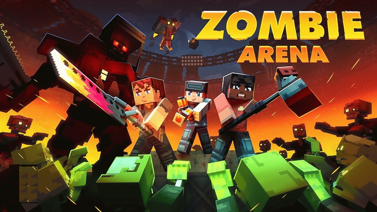 😱👍 Прохождение ч.1 Арена Зомби - Мод Zombie Arena Bedrock 2026 #майнкрафт #minecraft