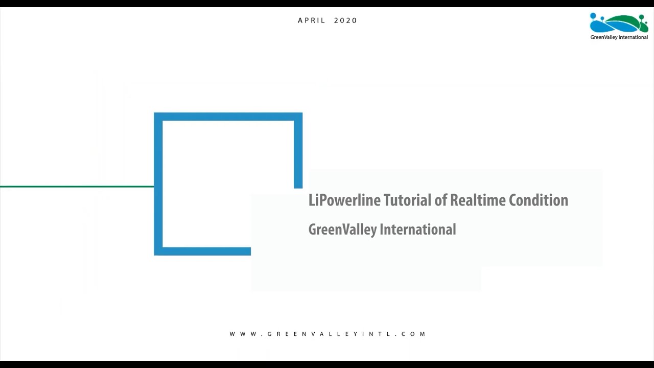 LiPowerline | Tutorial 04: Real time Conditioning