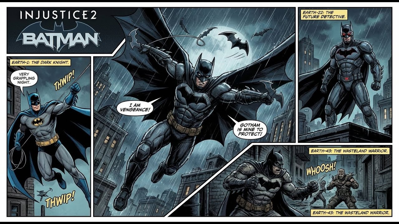 Injustice 2-Batman Arcade/Towers with Character story ending