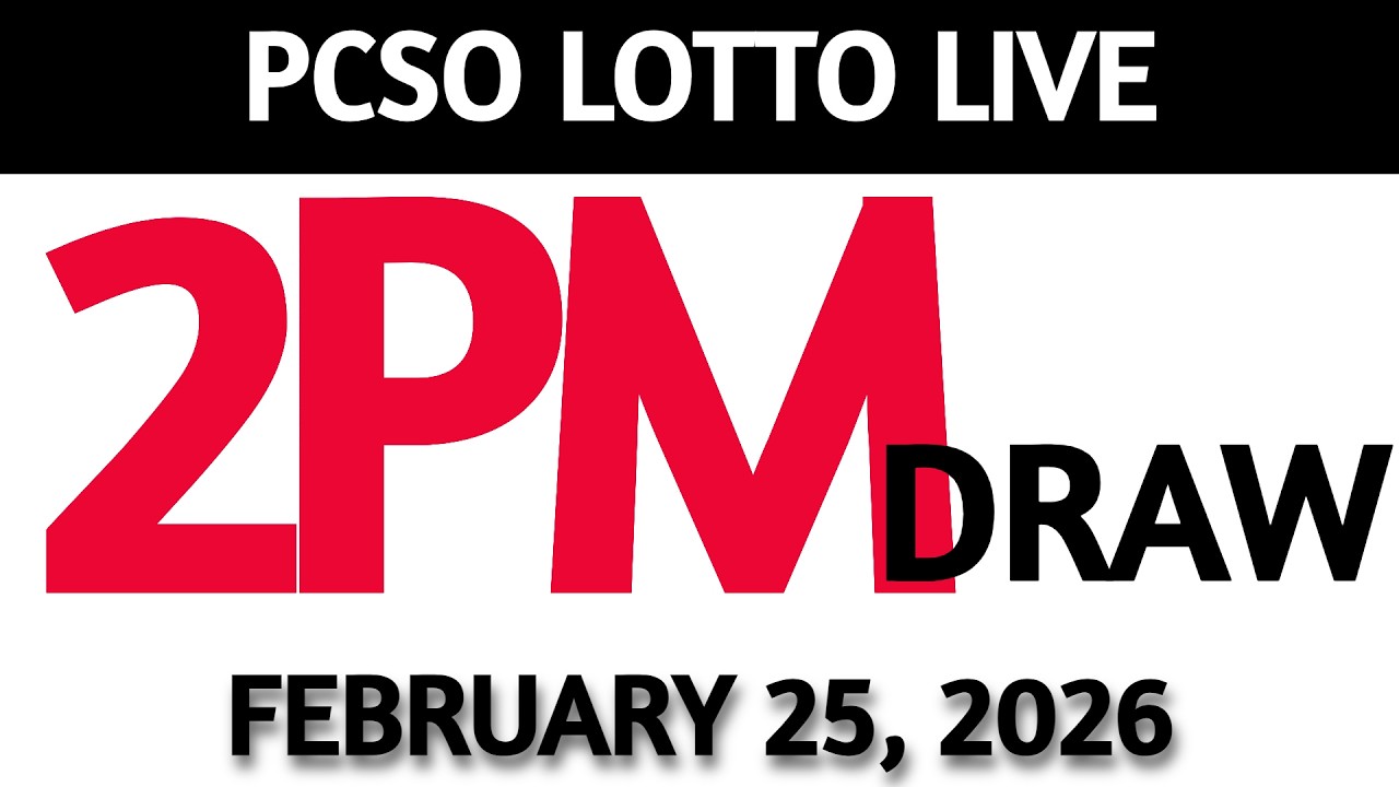 Lotto Result Today 2pm Draw February 25, 2026 Swertres Ez2  PCSO LIVE