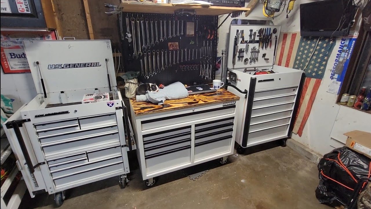 Us General full bank vs series 2 carts.. with shop dog!