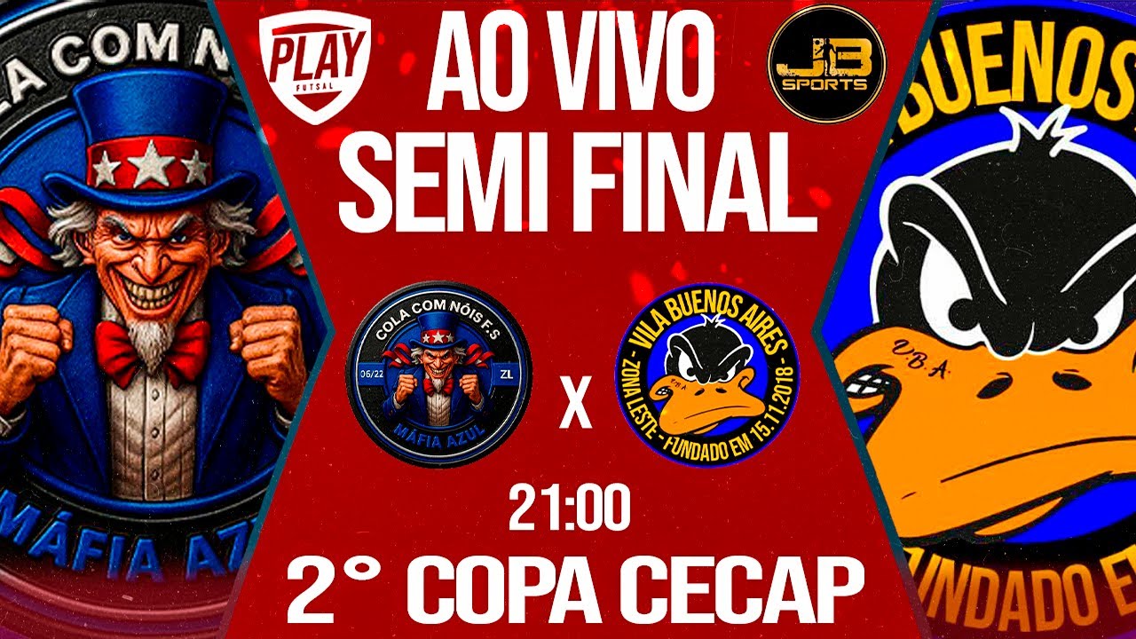 FUTSAL AO VIVO | COLA COM NOIS x VILA BUENOS AIRES - SEMI FINAL -2&deg; COPA CECAP 2026