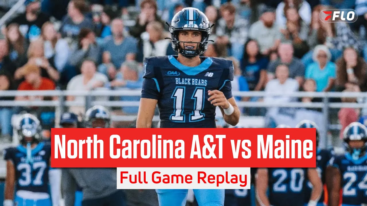 North Carolina A&T vs Maine Black Bears Football Full Game Replay | 2025 CAA Football