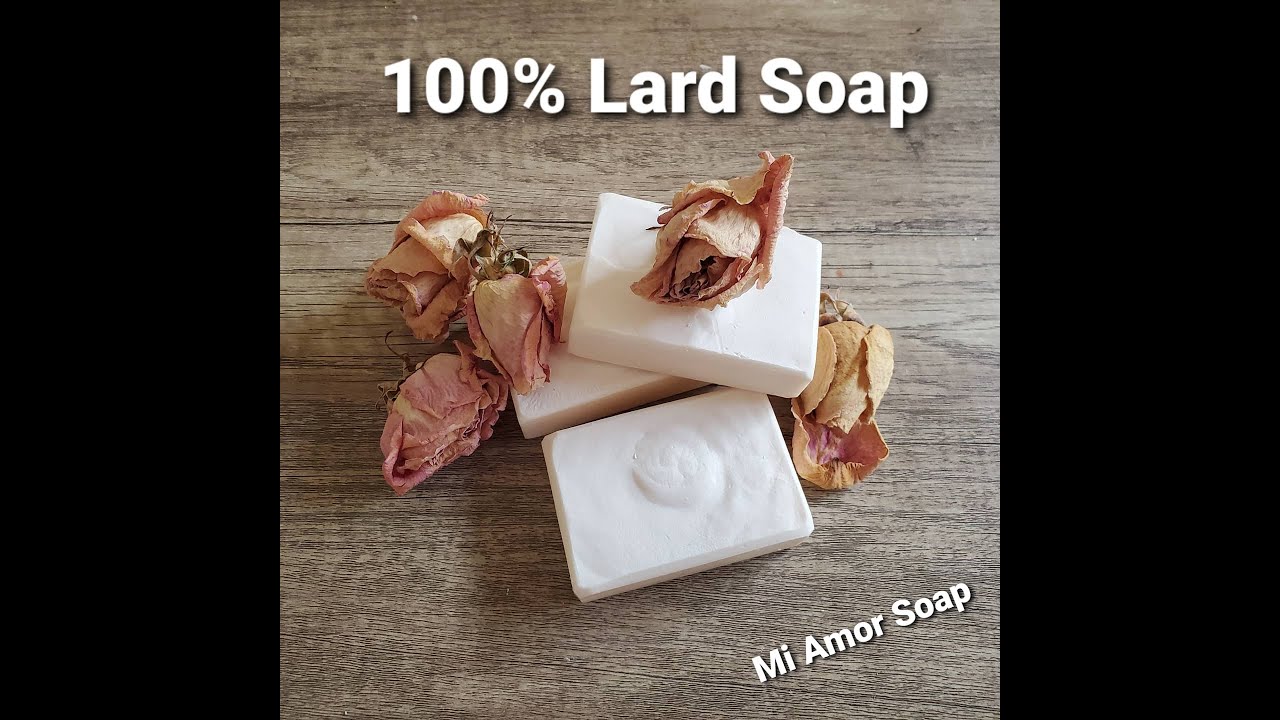 100% lard soap-beginner soap making