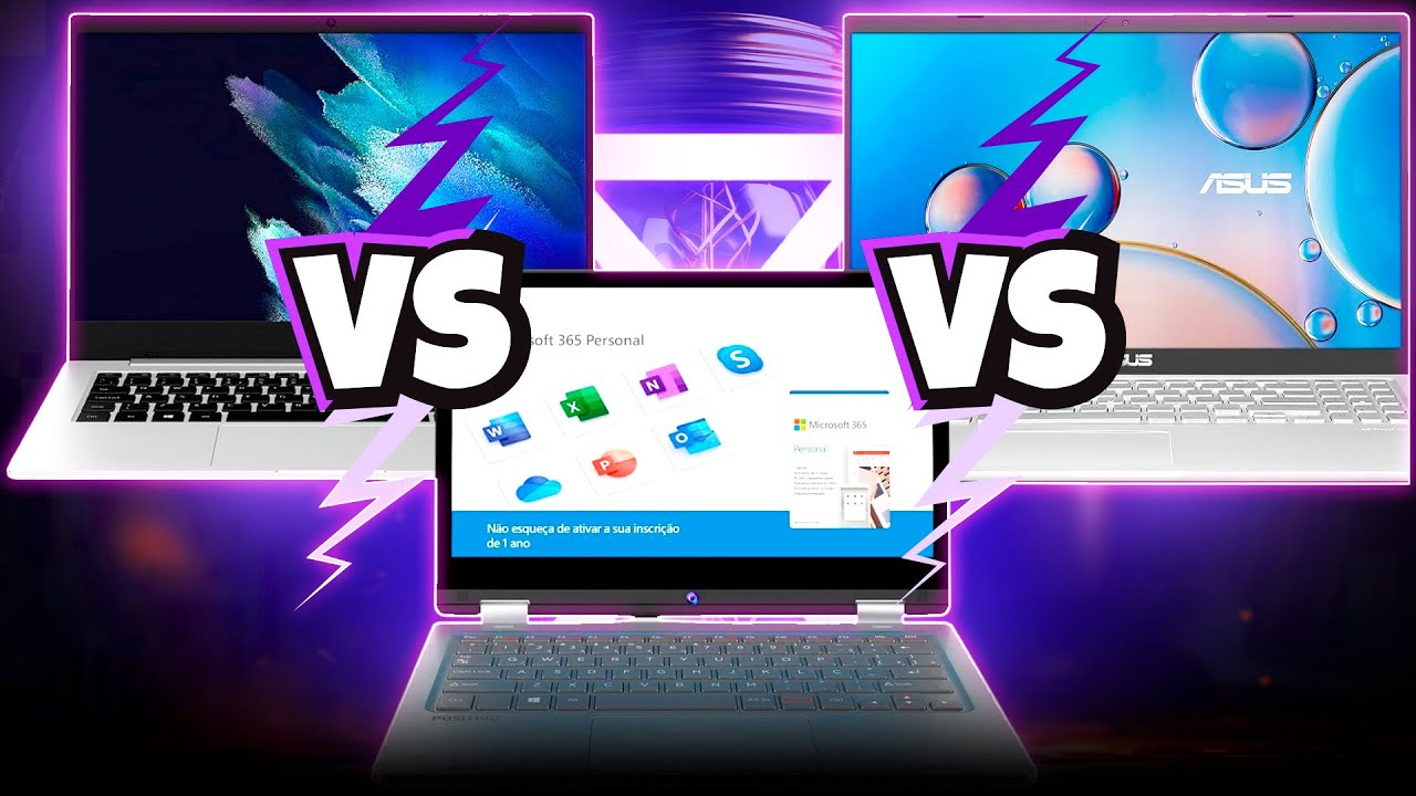 Galaxy Book Go vs ASUS X515 vs Positivo Duo — Qual Notebook Comprar?