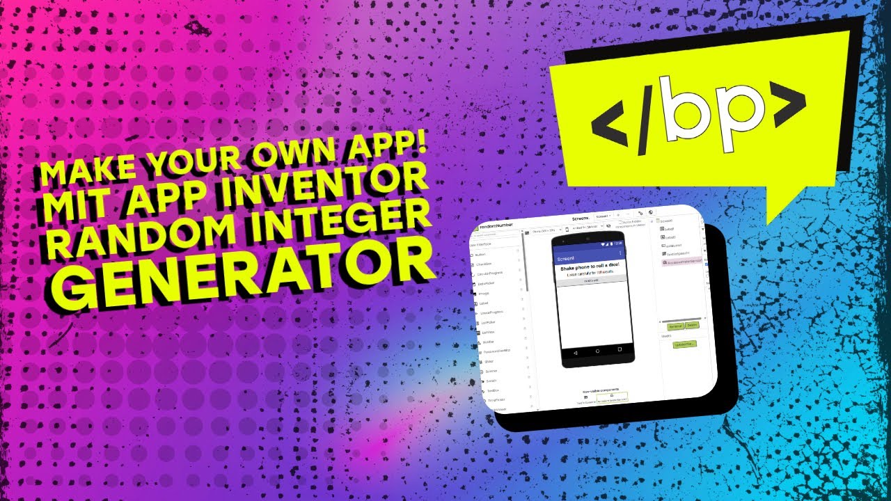 MIT App Inventor Dice Rolling App Tutorial