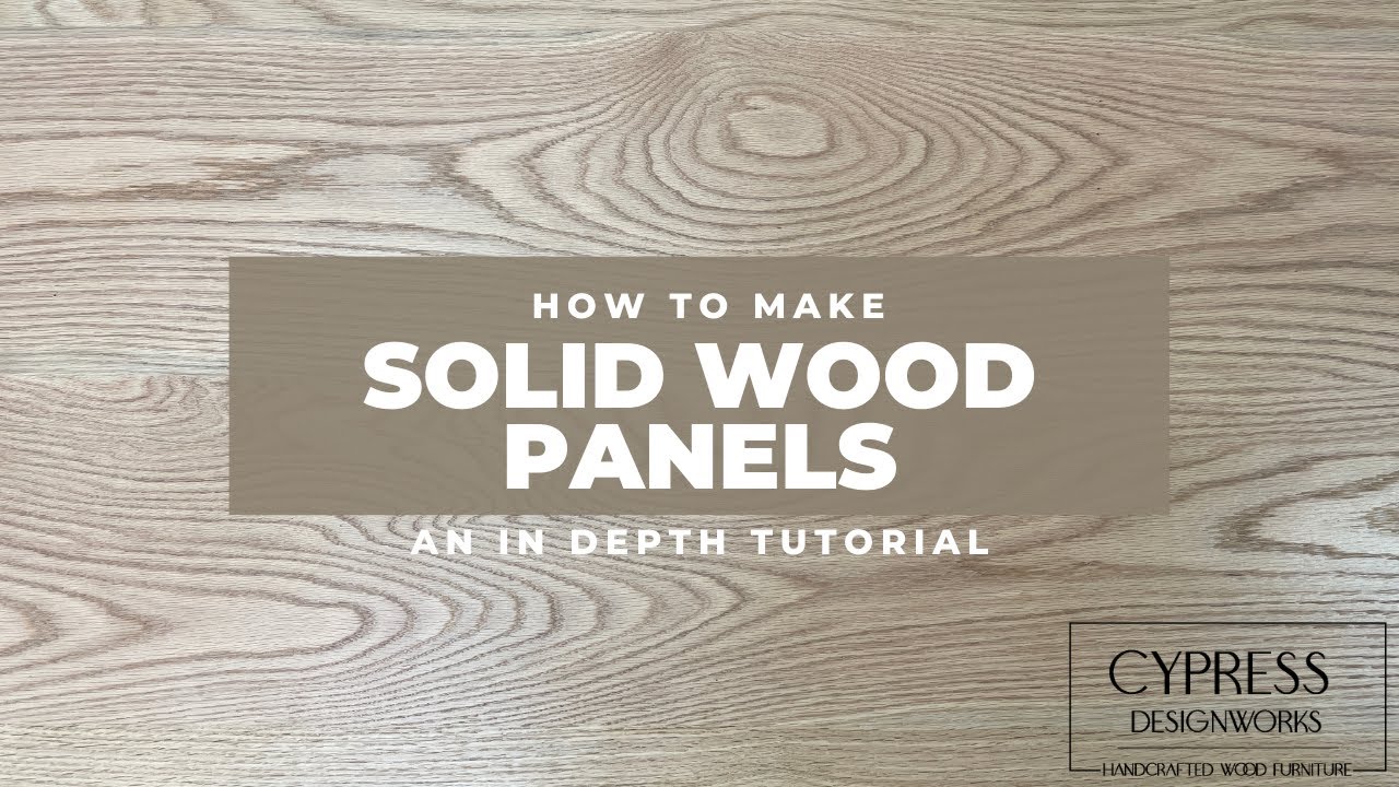 How to Make Solid Wood Panels, with Tips Tricks and Pointers!