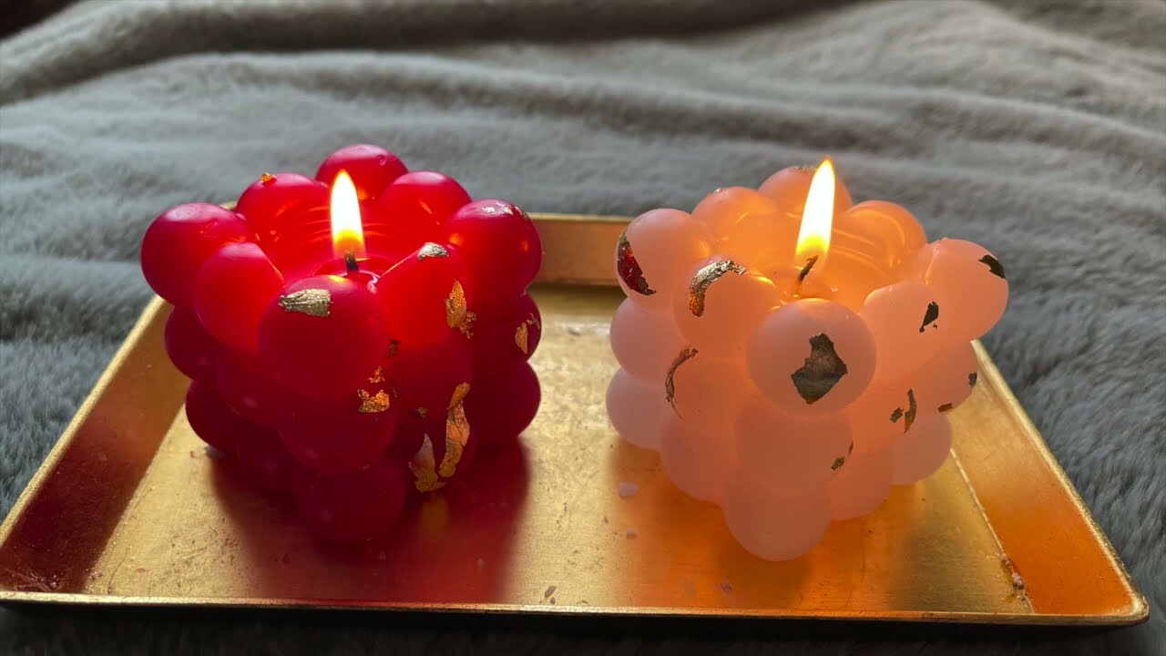 Crea velas de soja  con moldes de burbujas: Decora cualquier espacio de tu hogar  | Bubble candles