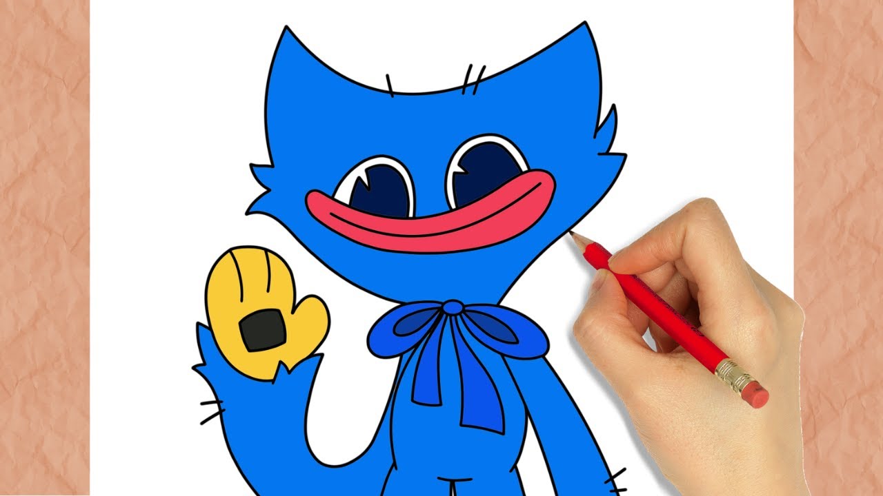 How To Draw HUGGY WUGGY I FNF kawaii- easy