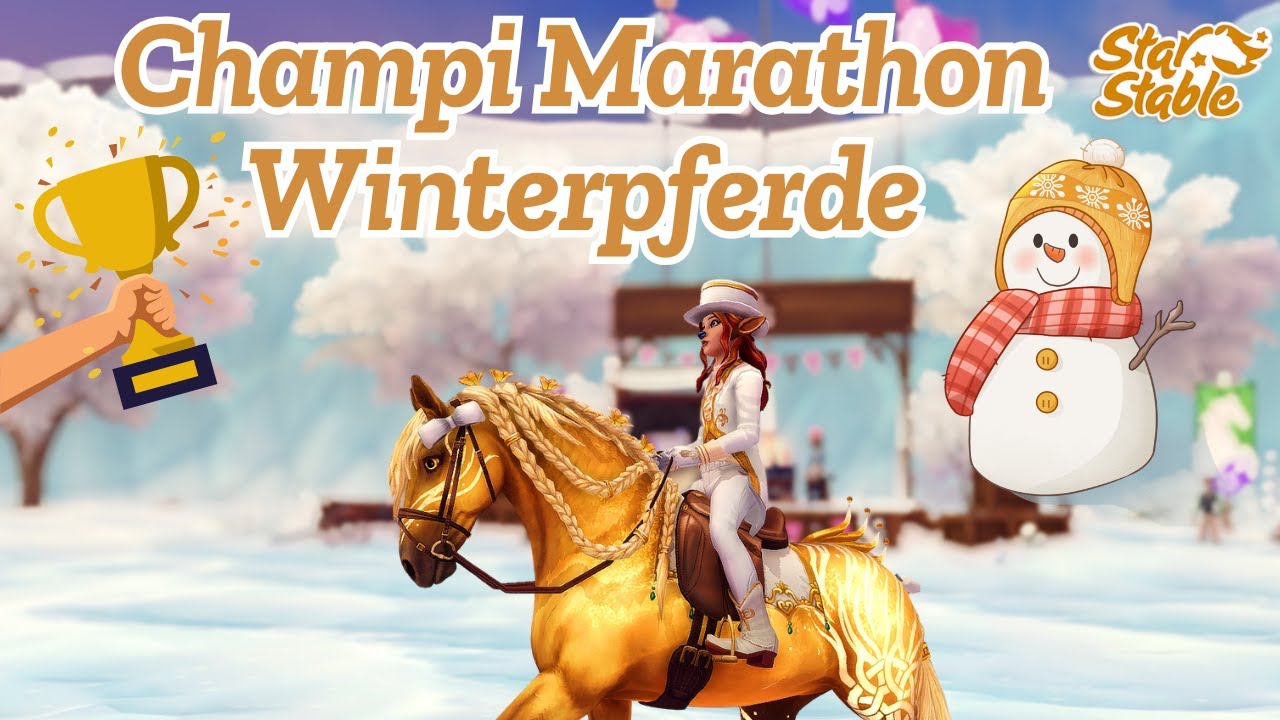 SSO 🐴 CHAMPI MARATHON MIT DEN WINTERPFERDEN ❄️