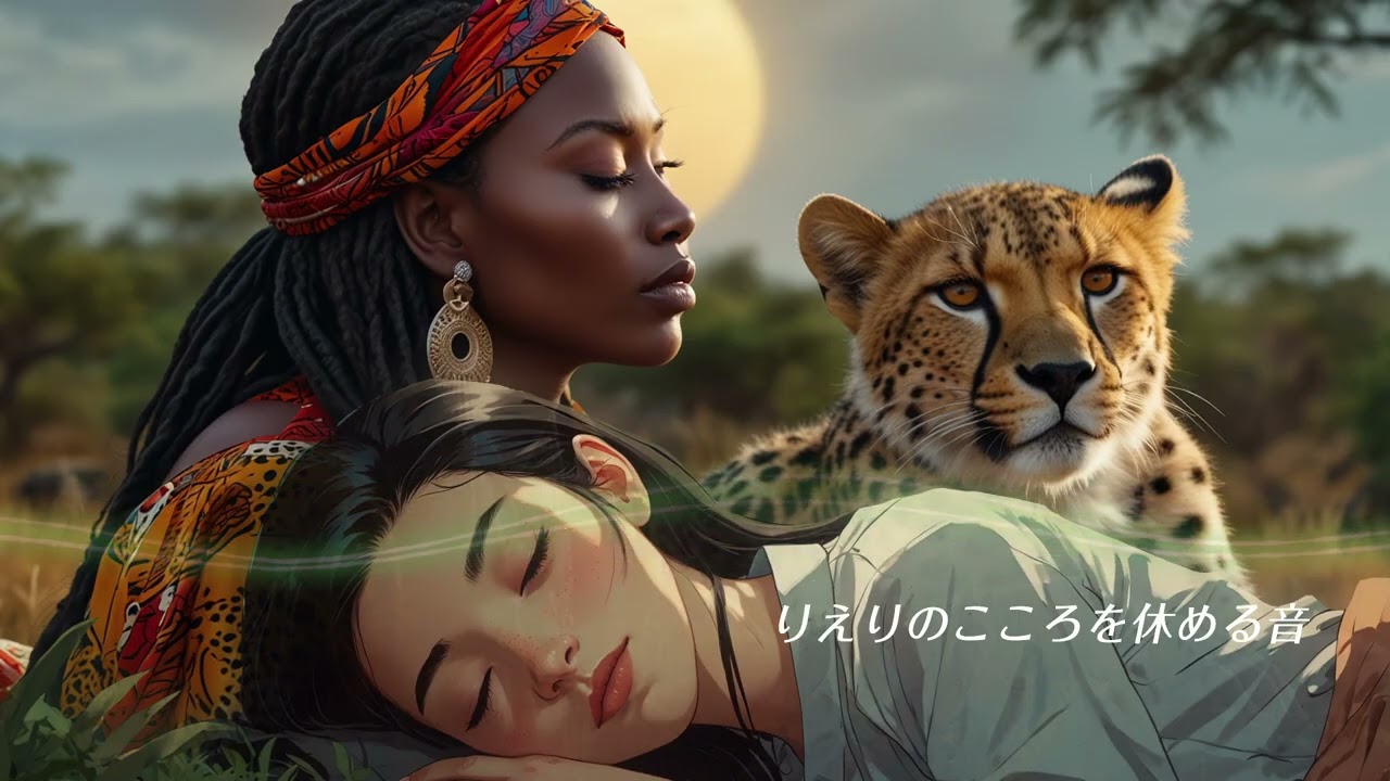 アフリカンヒーリング音楽【ジャンベの低音とカリンバの透明な響き】深呼吸を促す / 自律神経を整える / 睡眠導入 / ヨガ・瞑想BGM / 癒し音楽 / リラックス音楽｜ヒーリング音楽