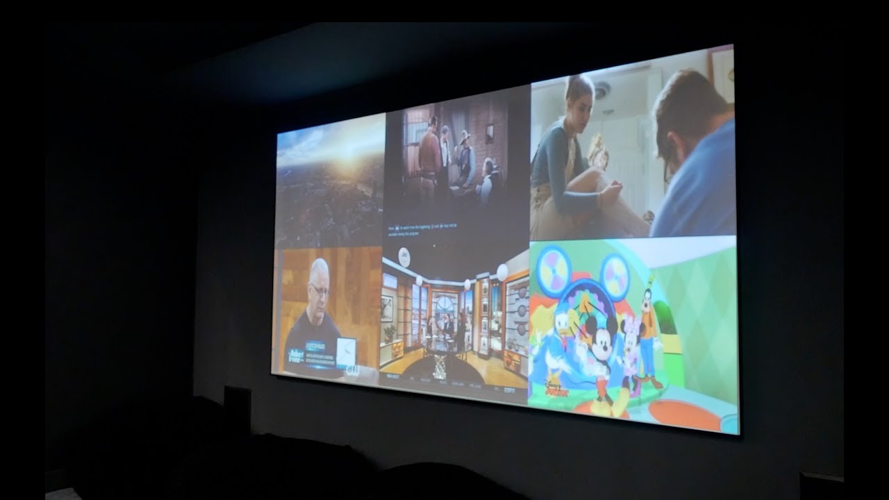 Multi Screen viewing with Control 4 and an amazing Home Theater System
