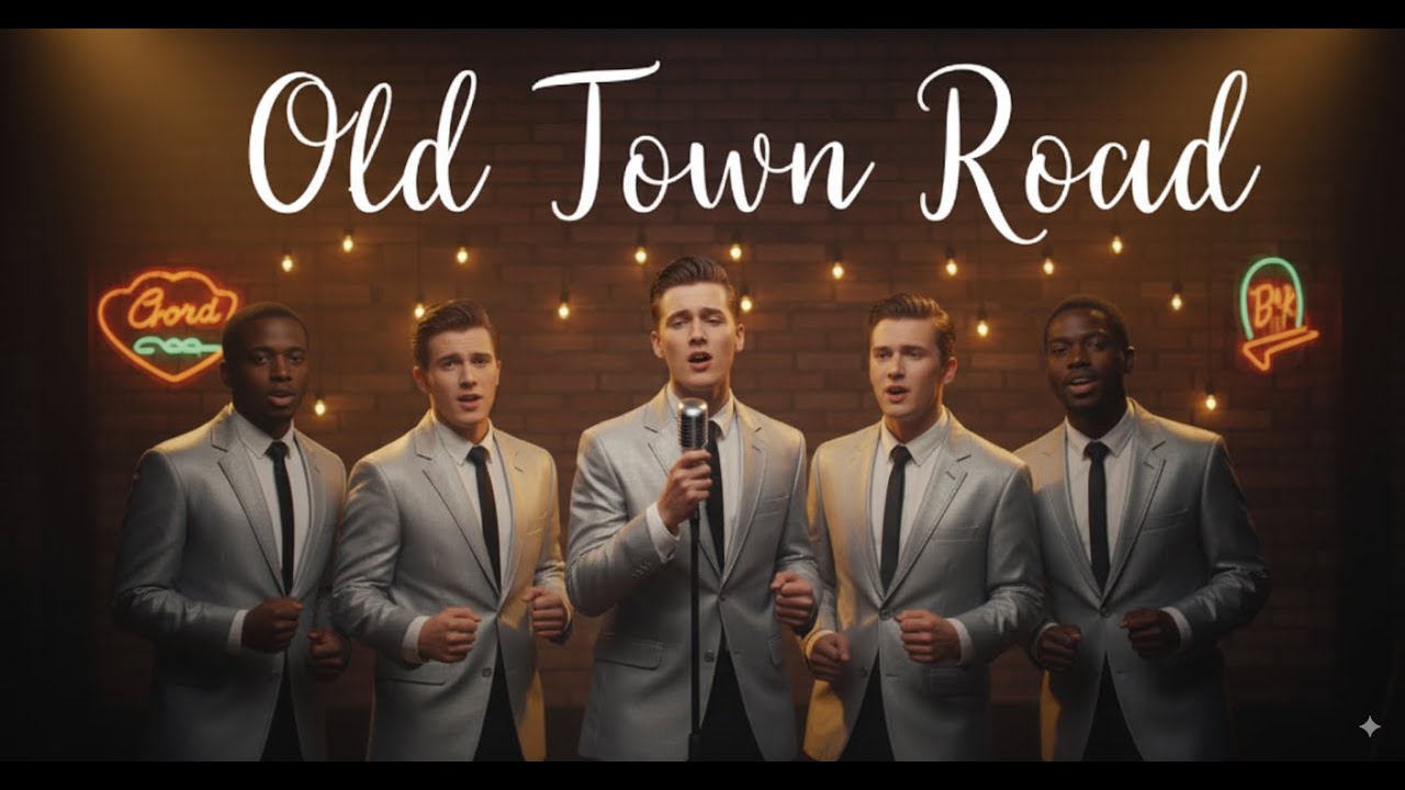 Old Town Road &ndash; Vintage Oldies Style Cover (Lyric Video)