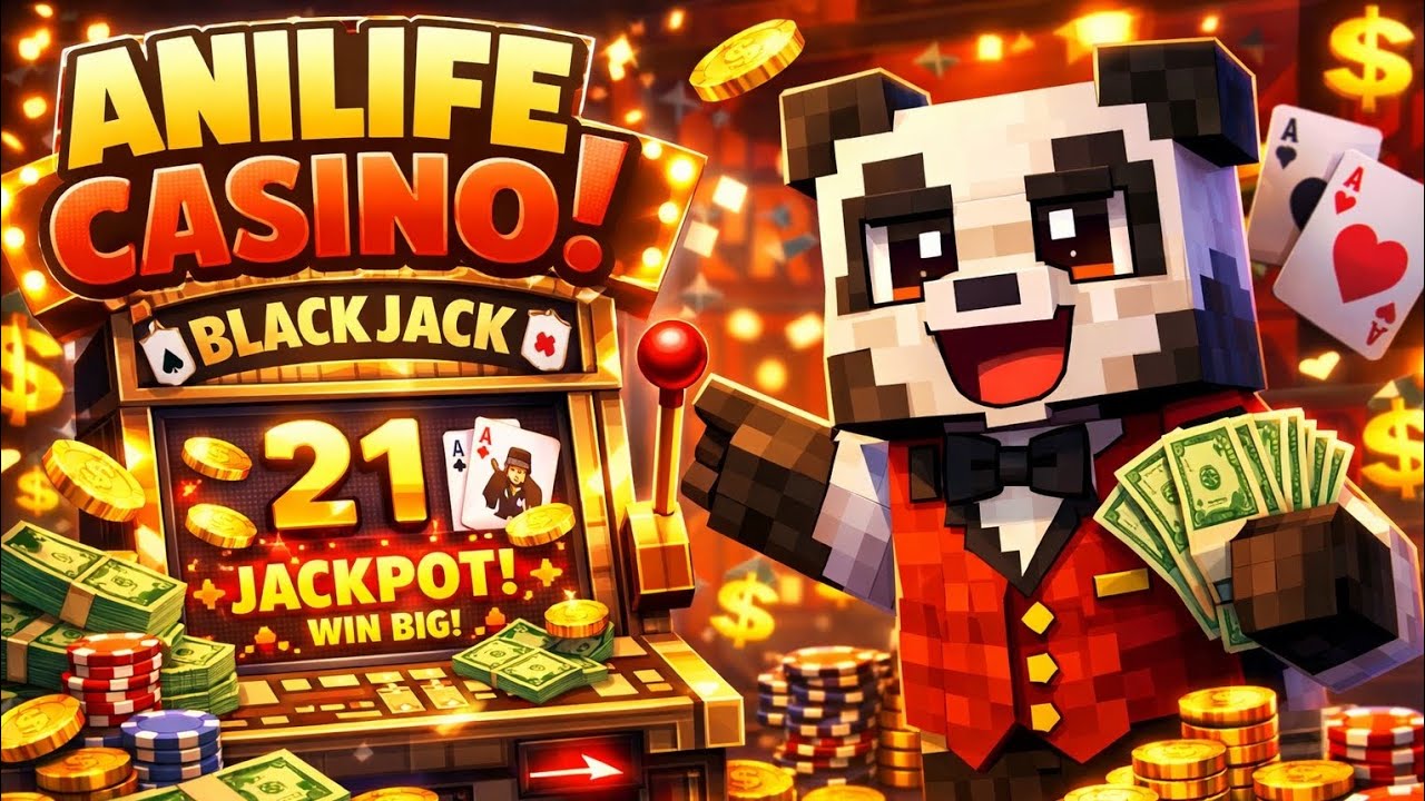 Pancake hat Black Jack eröffnet!!! GAMBLING TIME!!! Minecraft Anilife #23