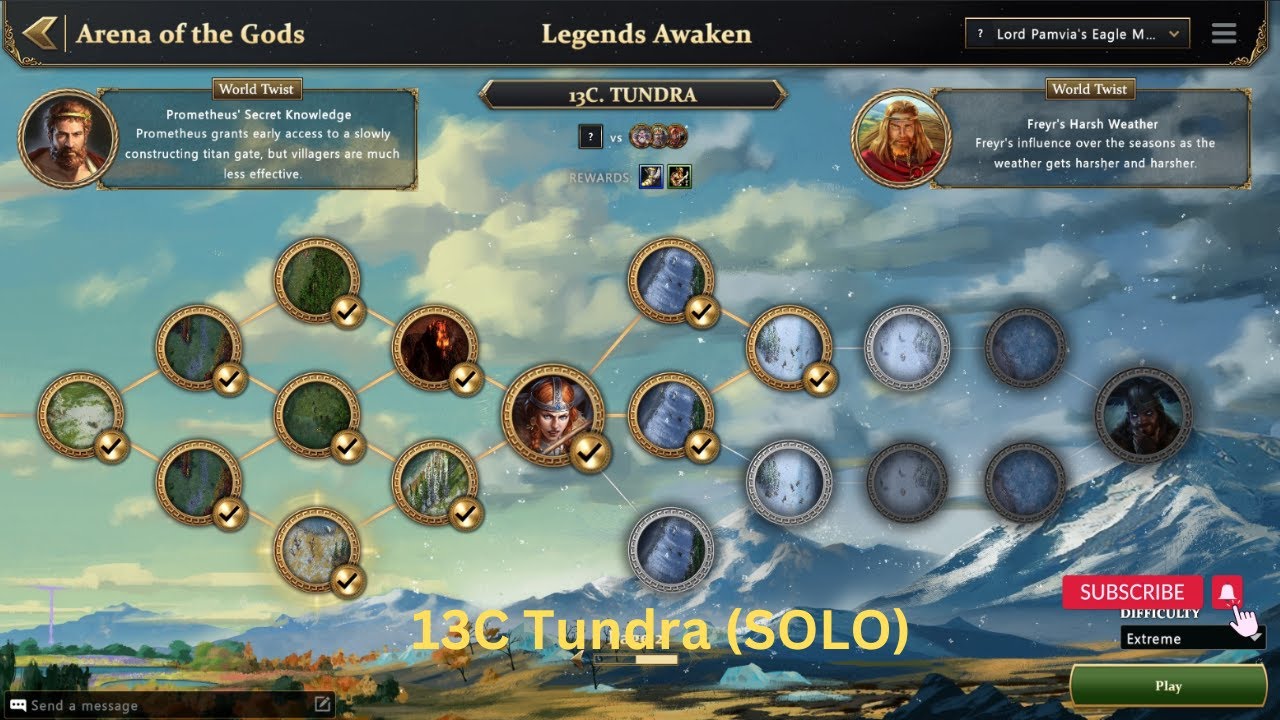Arena of the Gods | 13C Tundra (solo) | Age of Mythology Retold | Kastor