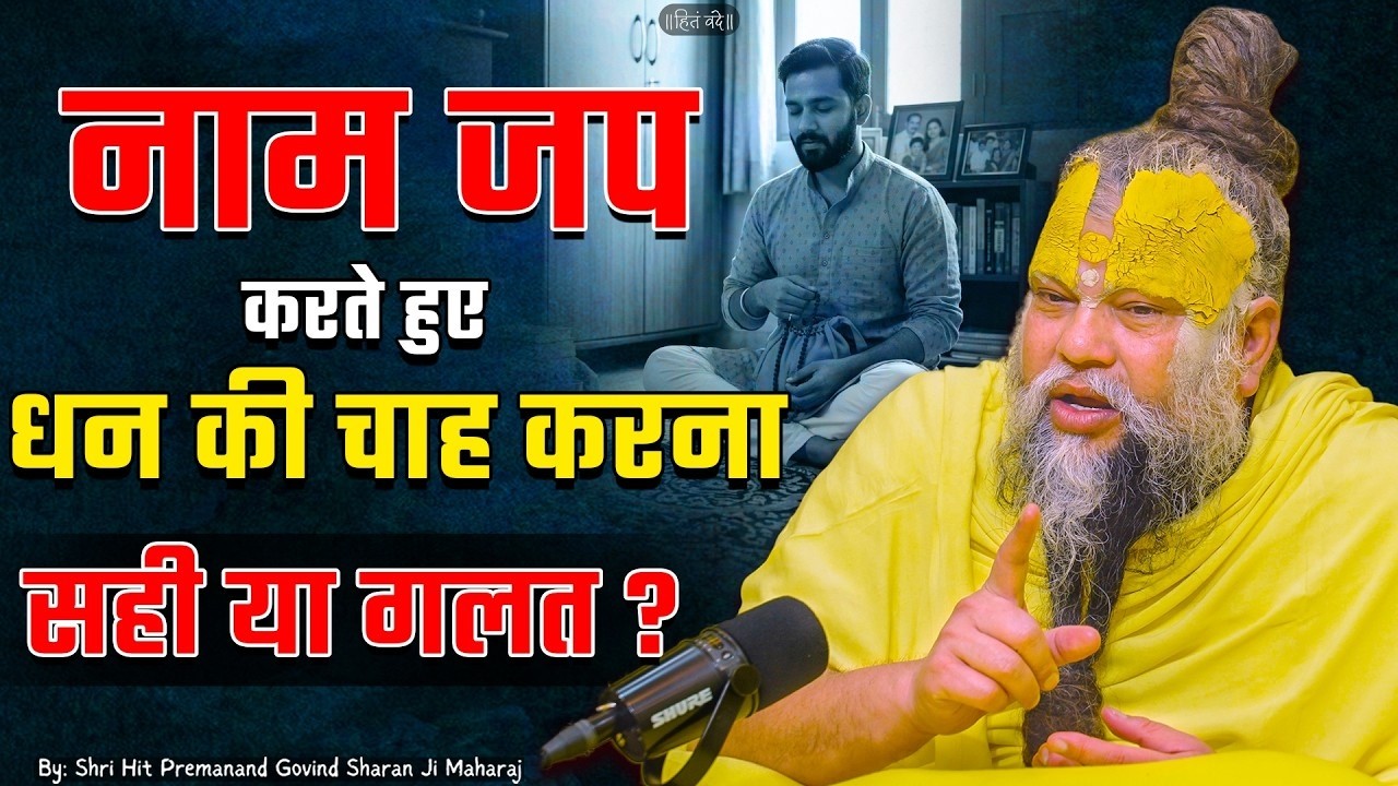 नाम जप करते हुए धन की चाह करना सही या गलत?| shri premanand maharaj ji | Latest | #premanandjimaharaj