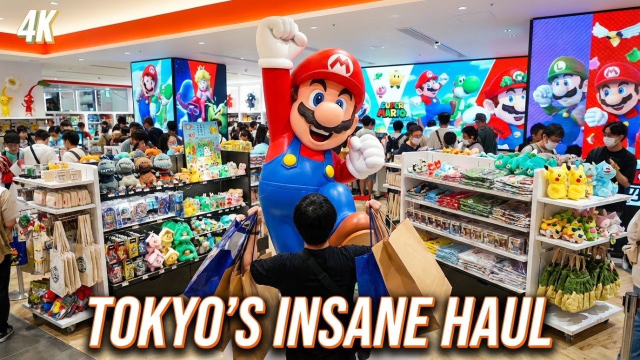 INSANE Pop-Up Stores in Tokyo | Nintendo, Pokemon & Sega Haul