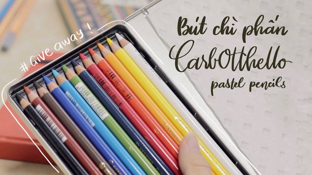 REVIEW Bút Chì Màu Phấn STABILO CARBOTHELLO | Happy Hidari