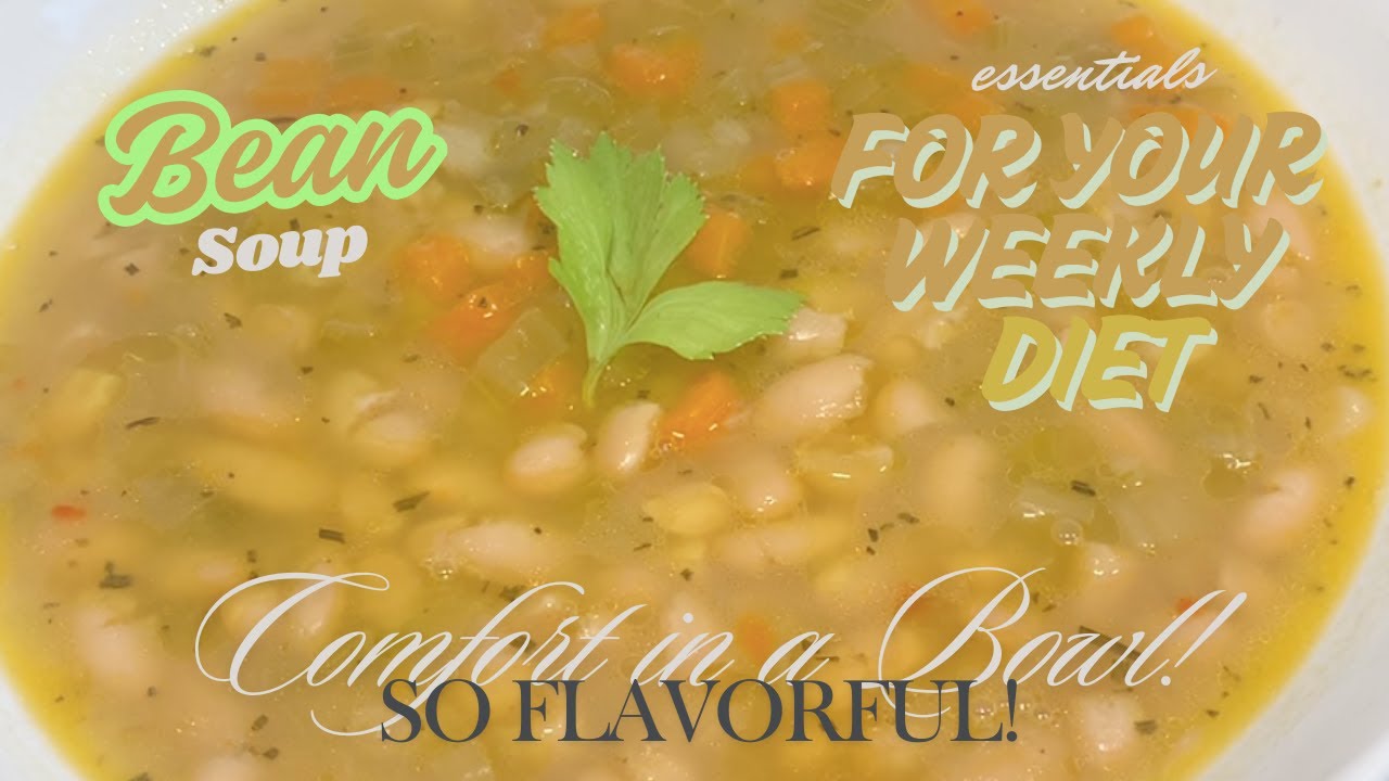 "Hearty White Kidney Bean Soup with Mirepoix | Slow-Braised Comfort Food"