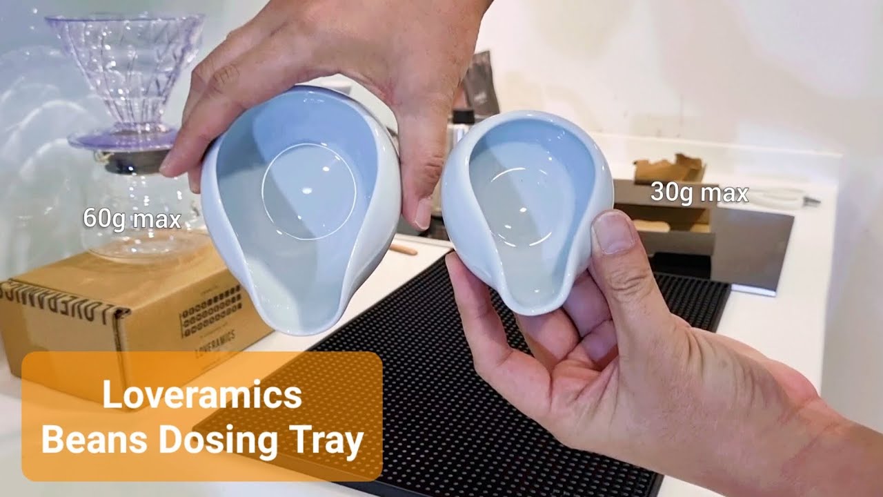 What's special about Loveramics beans dosing tray? Is it easier to transfer beans to grinder?