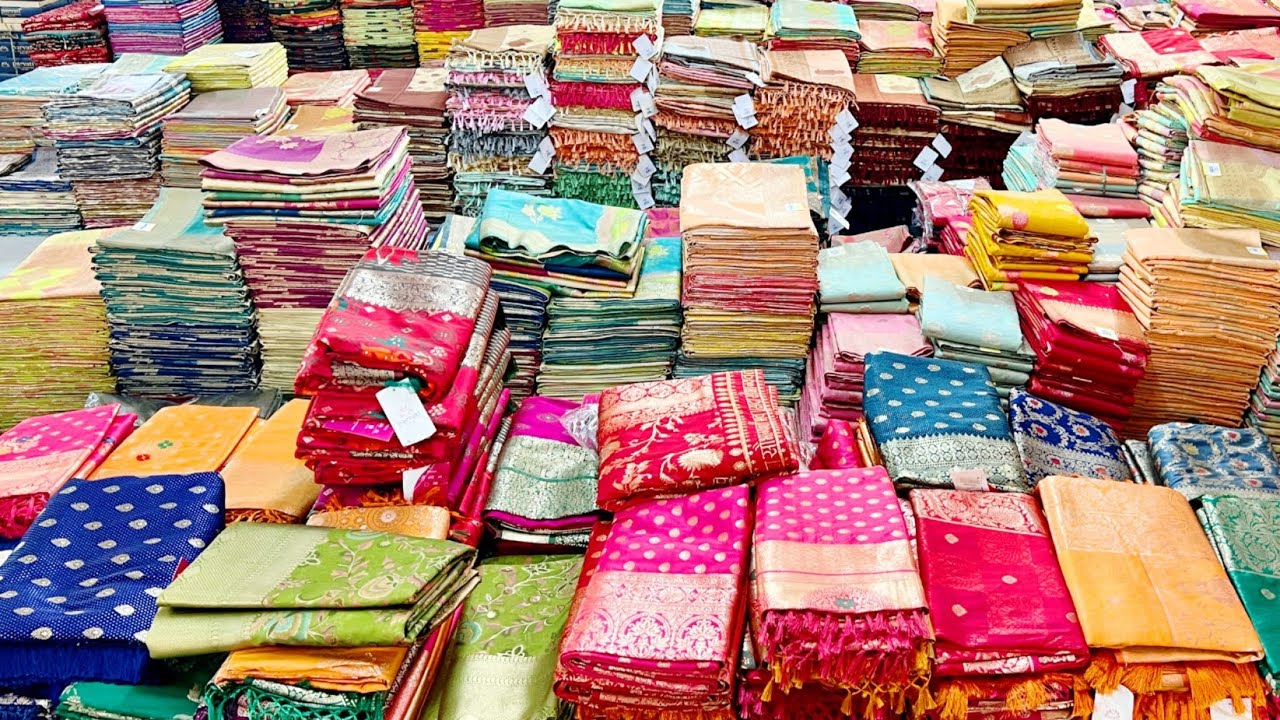 Silk saree manufacturer in surat | Banarasi silk sarees wholesale market jalan mega mart vanshmj