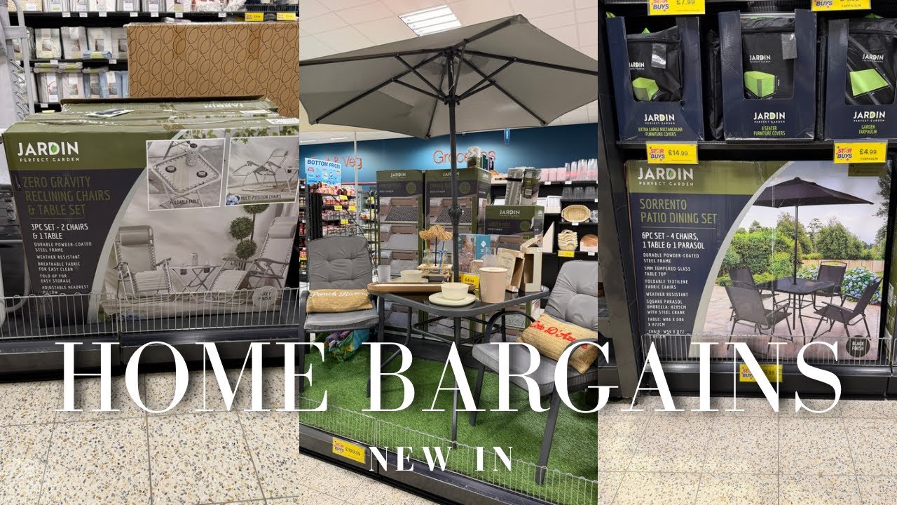 Garden by HOME BARGAINS|  NEW GARDEN Furniture , Decor & Solar Lights 🌱✨