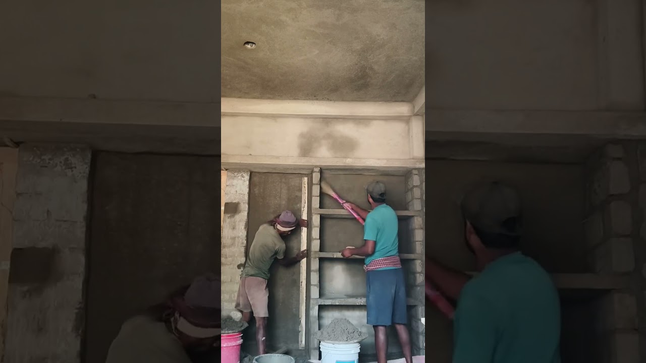 Wall plaster#construction 