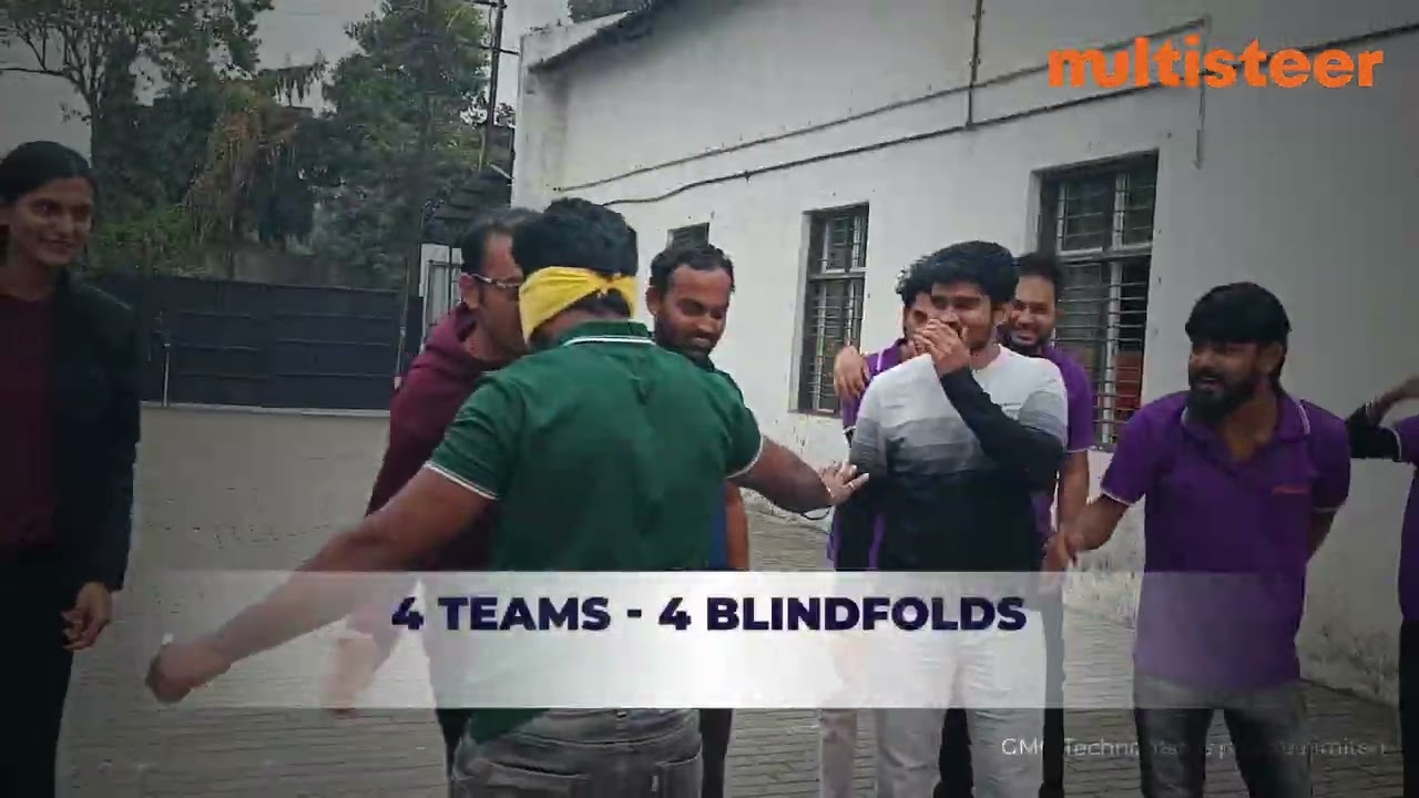Blindfold Challenge! Can You Navigate Without Sight? | Multisteer Energizer #teamgoals #teambuilder