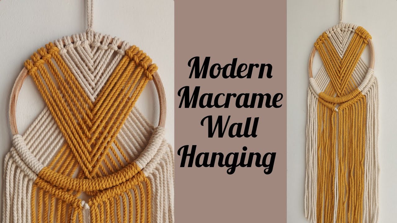 Modern macrame wall hanging | Boho macrame hanging| Macrame dreamcatcher | Macrame hoop wall hanging