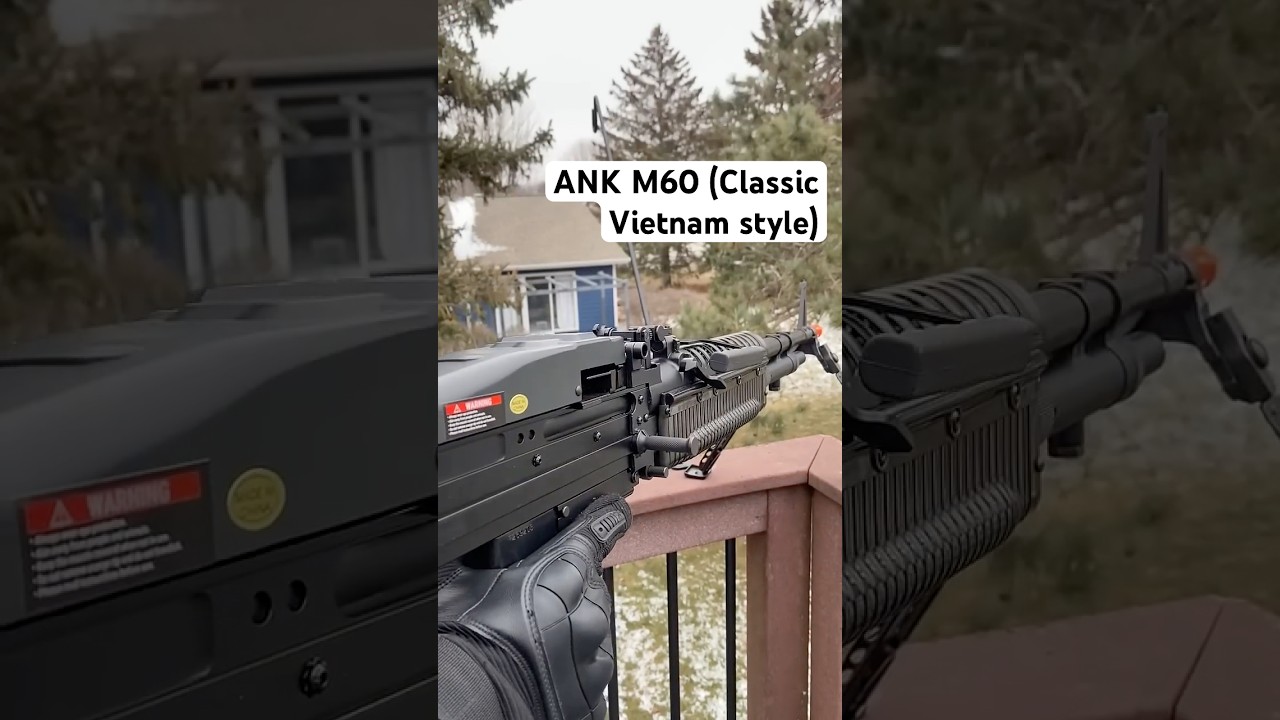 Airsoft A&K M60! #vietnam #1960s #pig #m60 #airsoft #aeg #goodmorningvietnam #rambo