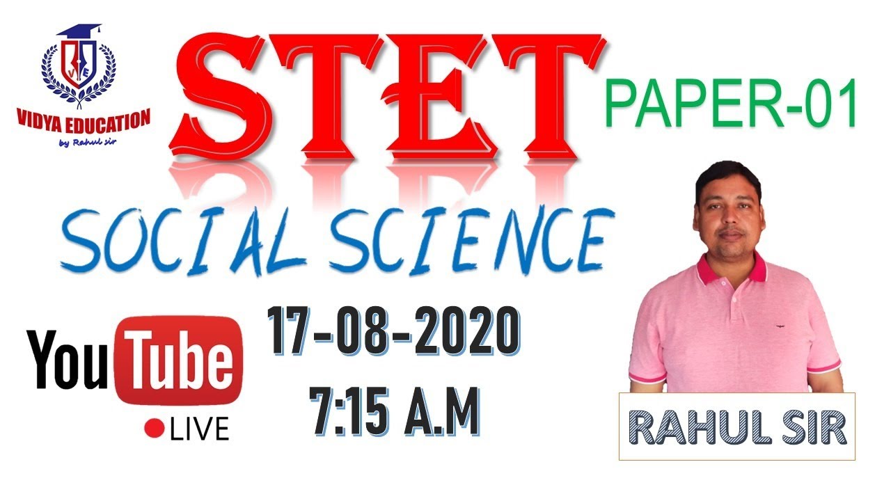 STET PAPER-01 SOCIAL STUDIES