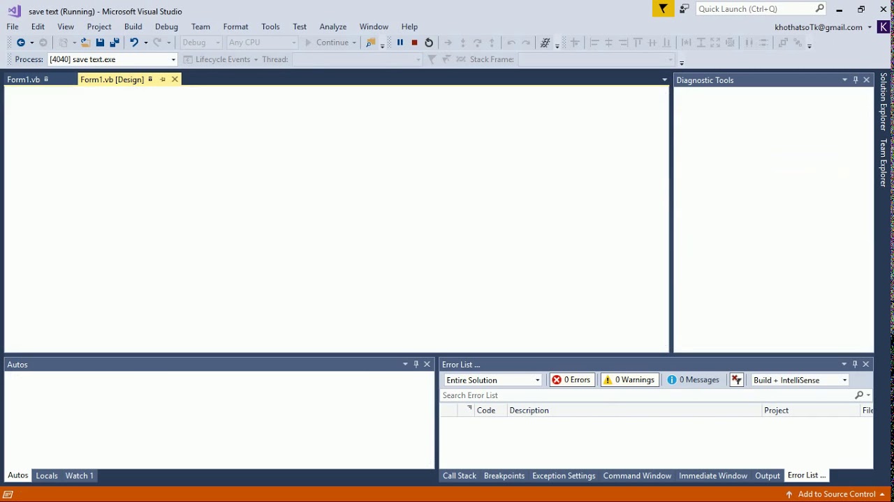 how to create  a save button to save as a text file using vb net