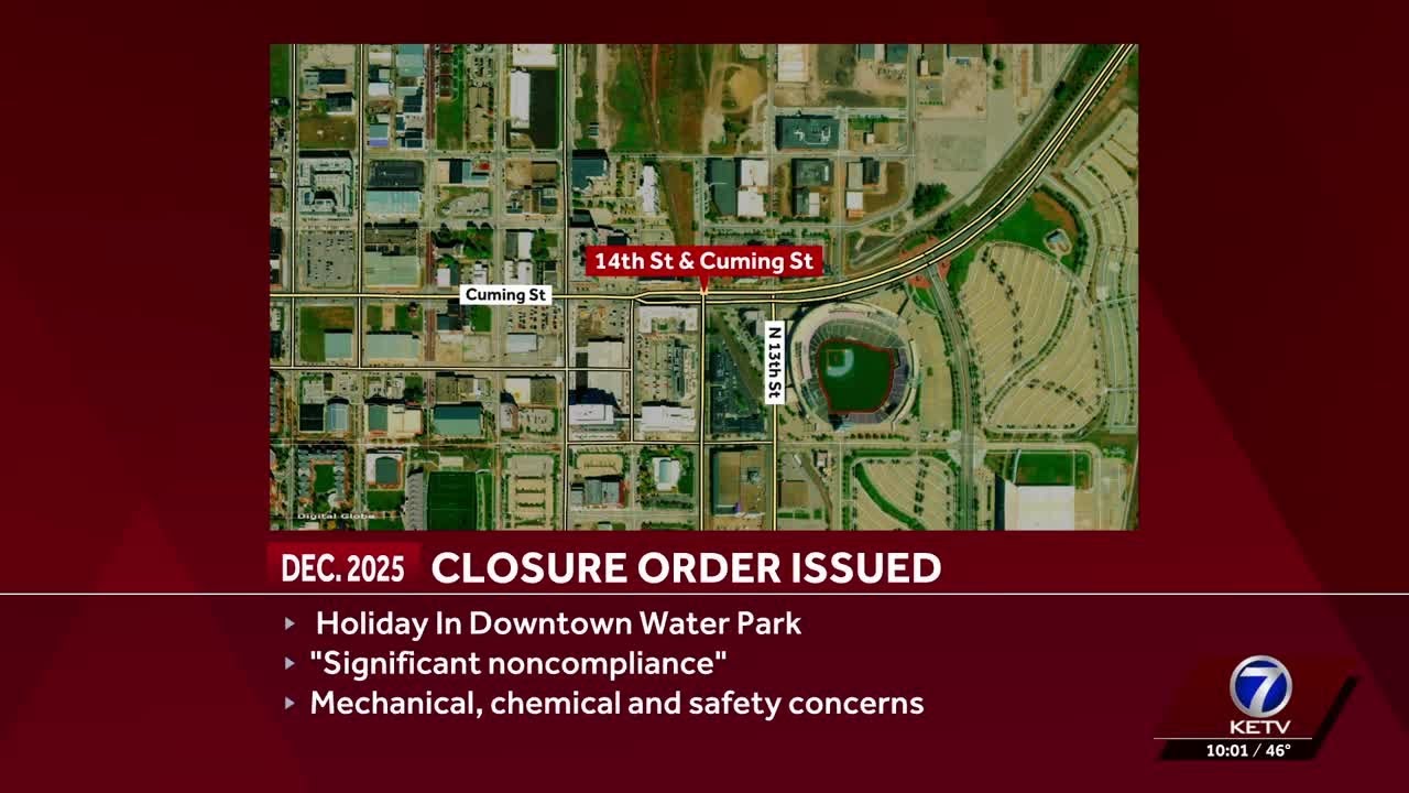 Douglas County Health Department warns of safety issues at Omaha hotel water park