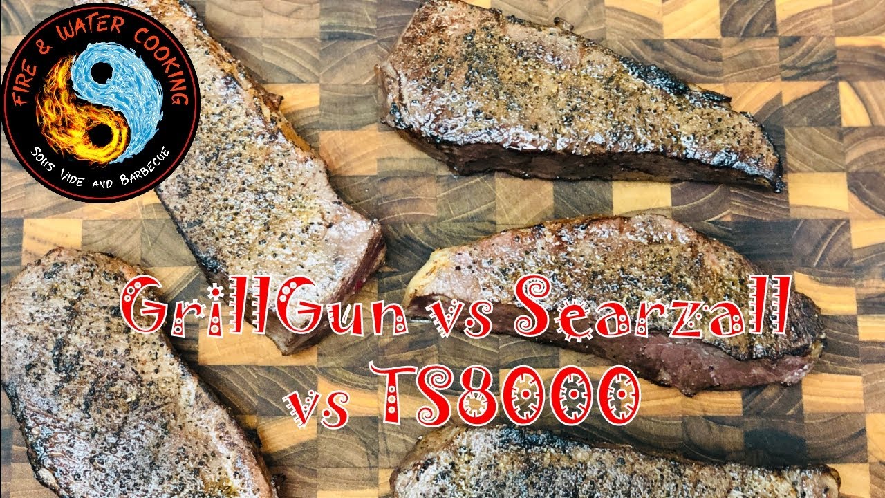 The GrillGun vs The Searzall vs The TS8000 Searing Dry Aged Steaks