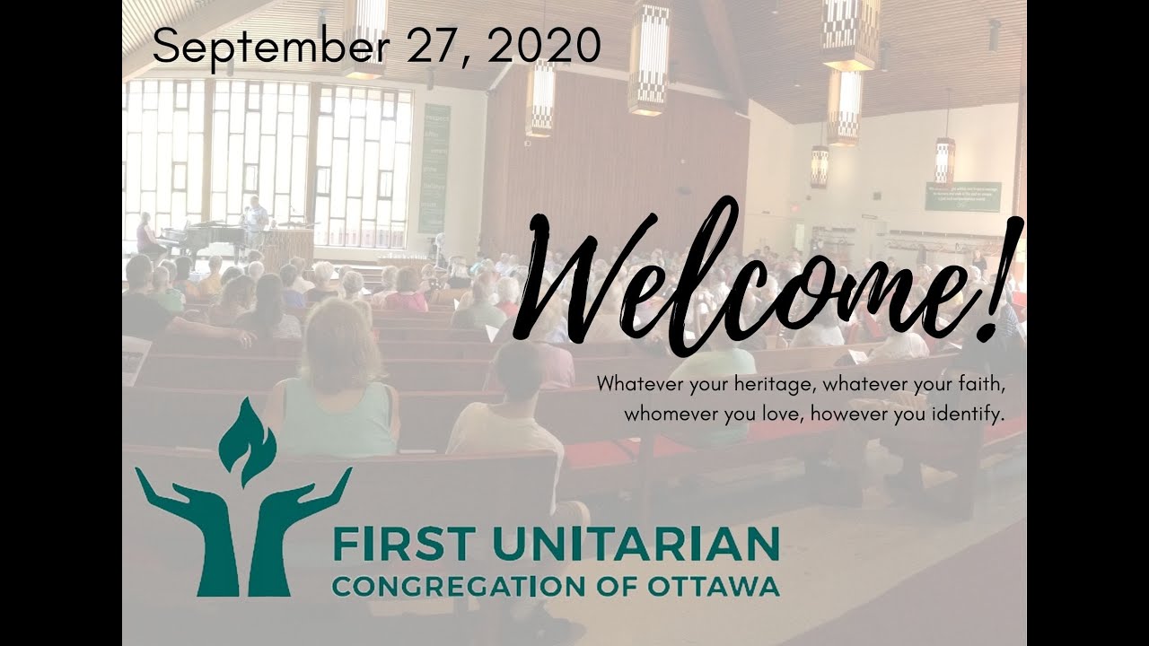 Sep 27, 2020 - FirstU Ottawa Sunday Service - 