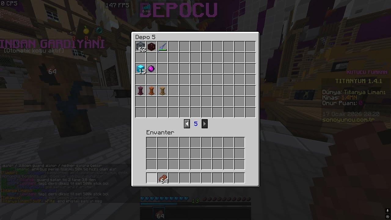 Titanyum 60x gök + Ortaya Karışık PVP #titanyum #sonoyuncu